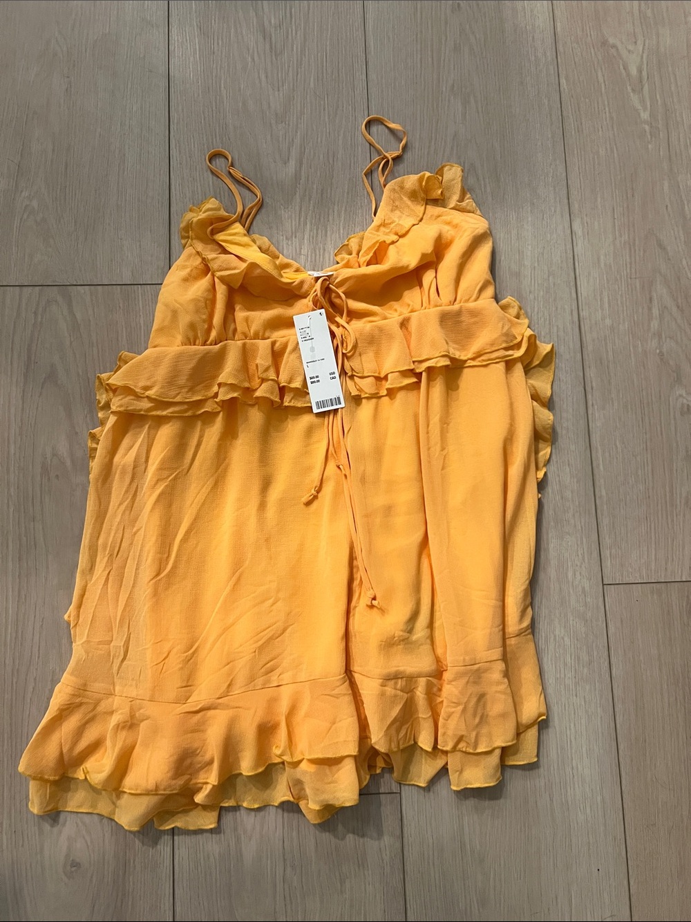 Kimchi Blue Urban Outfitters Ruffled Cami Romper